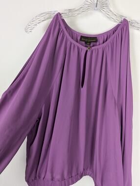 Bold elements Blouson top Sz L NWTElastic sleeves + waist, slit sleeves Romantic